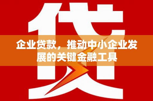 南港企业贷款，推动中小企业发展的关键金融工具