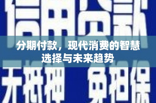 南港分期付款，现代消费的智慧选择与未来趋势