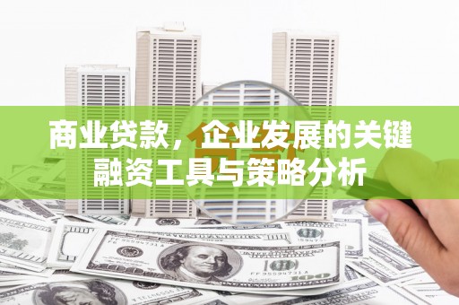 南港商业贷款，企业发展的关键融资工具与策略分析