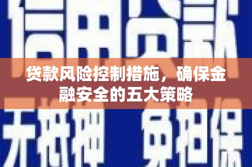 南港贷款风险控制措施，确保金融安全的五大策略