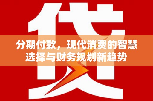 南港分期付款，现代消费的智慧选择与财务规划新趋势