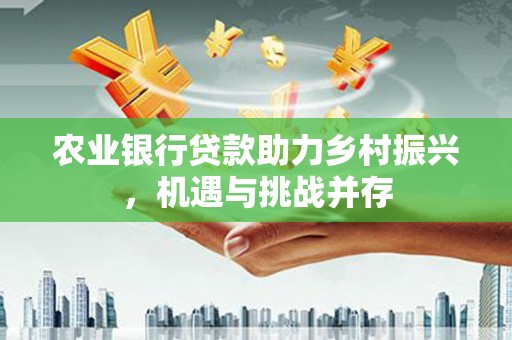 南港农业银行贷款助力乡村振兴，机遇与挑战并存