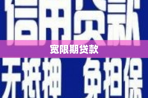 南港宽限期贷款