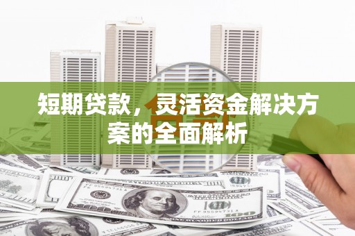 南港短期贷款，灵活资金解决方案的全面解析