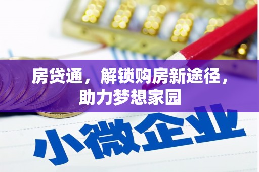南港房贷通，解锁购房新途径，助力梦想家园