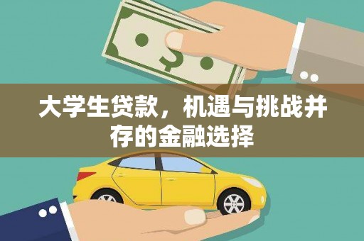 南港大学生贷款，机遇与挑战并存的金融选择