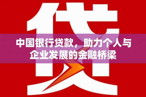 南港中国银行贷款，助力个人与企业发展的金融桥梁