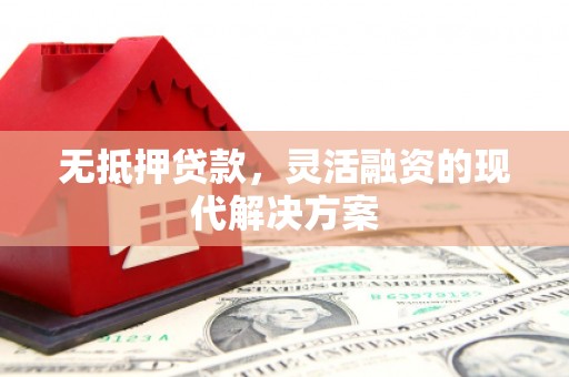 南港无抵押贷款，灵活融资的现代解决方案